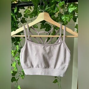 Gymshark mauve pink double layered sports bra